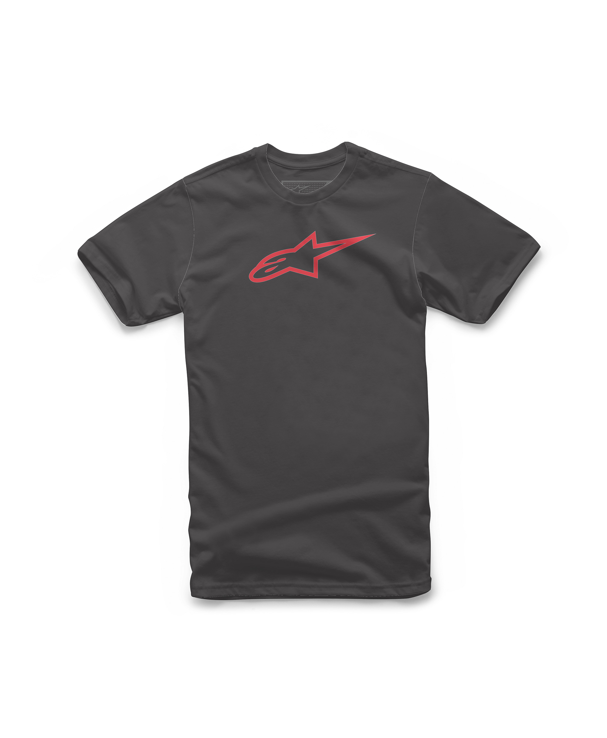 AGELESS CLASSIC TEE BLACK RED FLUO