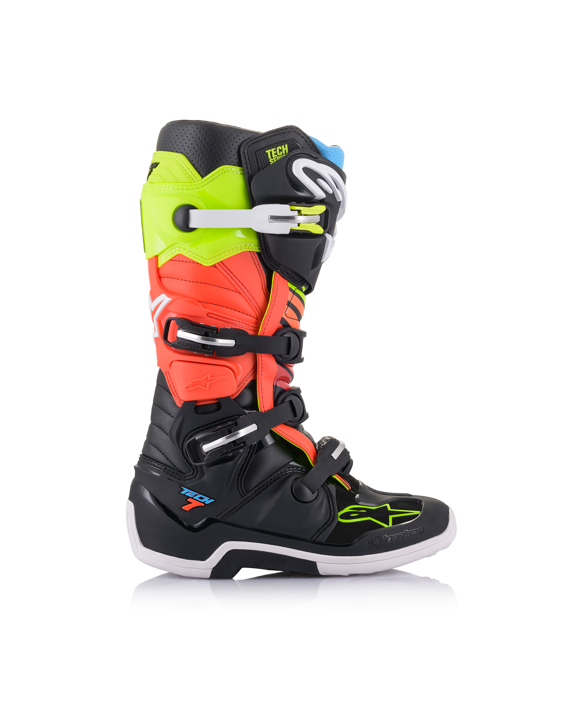 TECH 7 BLACK YELLOW FLUO RED FLUO