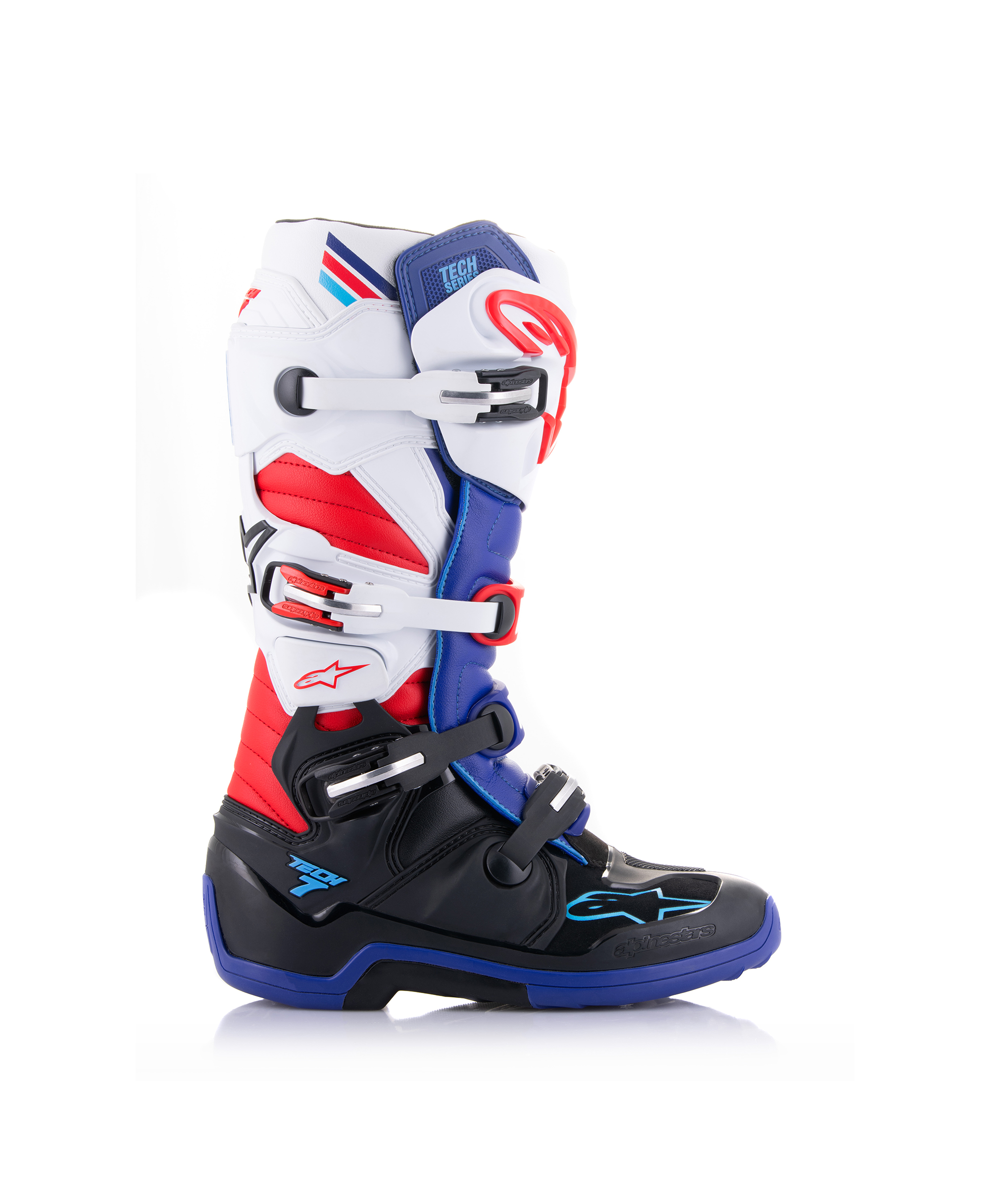 TECH 7 BLACK DARK BLUE RED WHITE