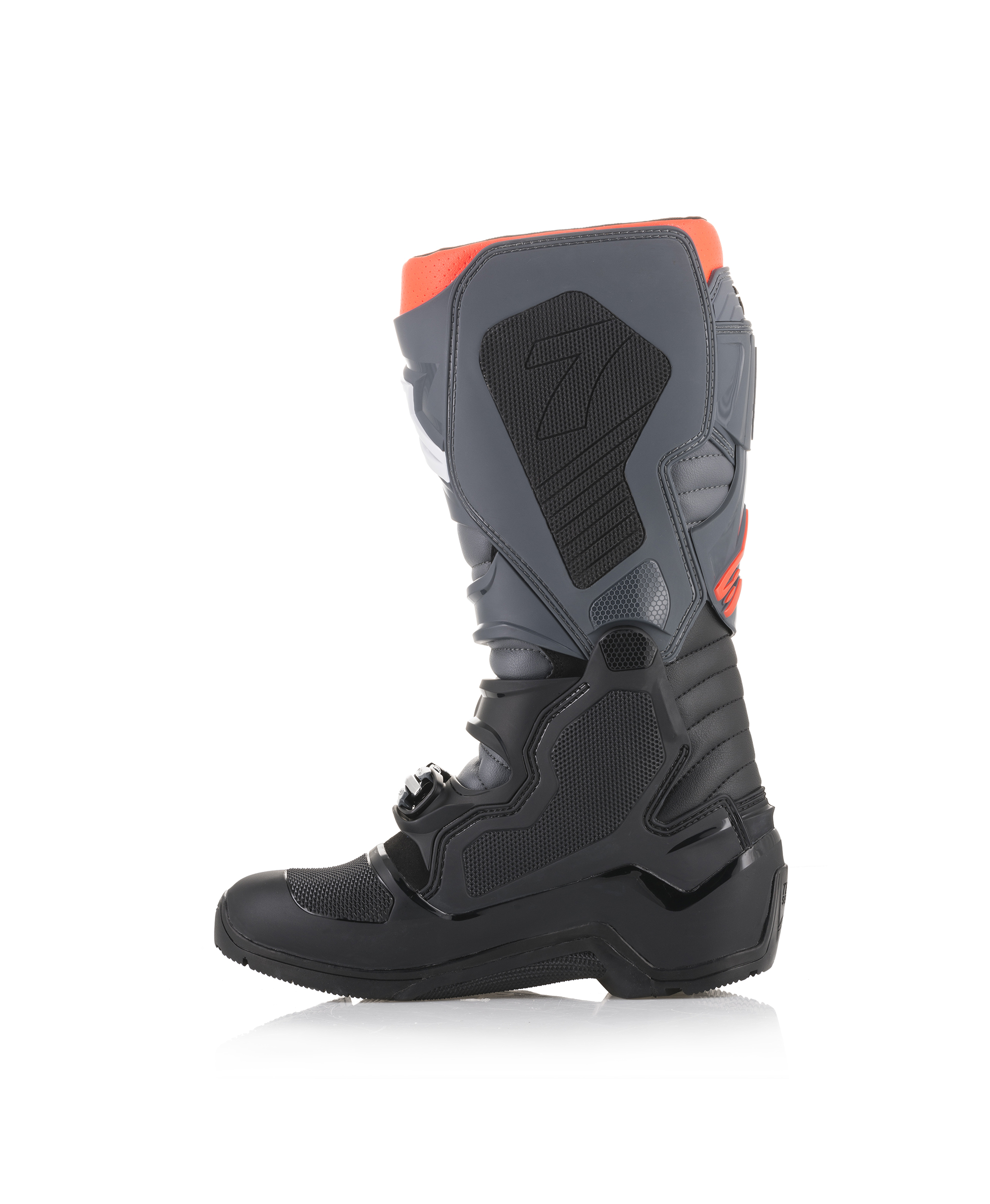 TECH 7 ENDURO BLACK GRAY RED FLUO