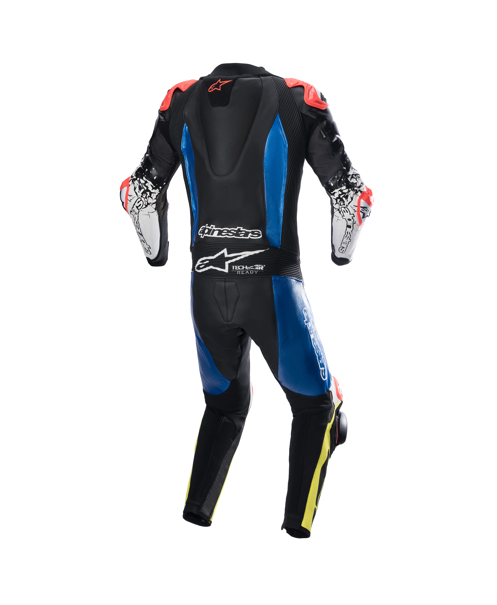 GP TECH V4 1 PC SUIT BLACK BLUE YELLOW FLUO