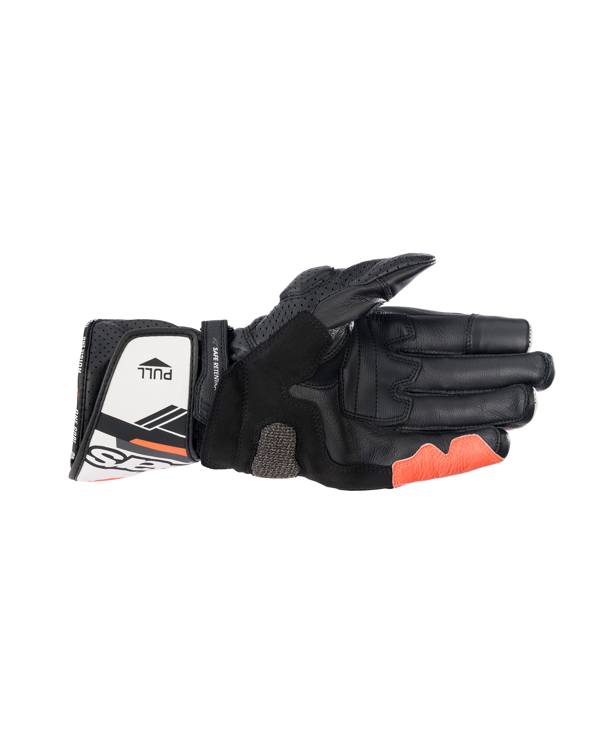 SP-8 V3 GLOVES BLACK WHITE RED FLUO