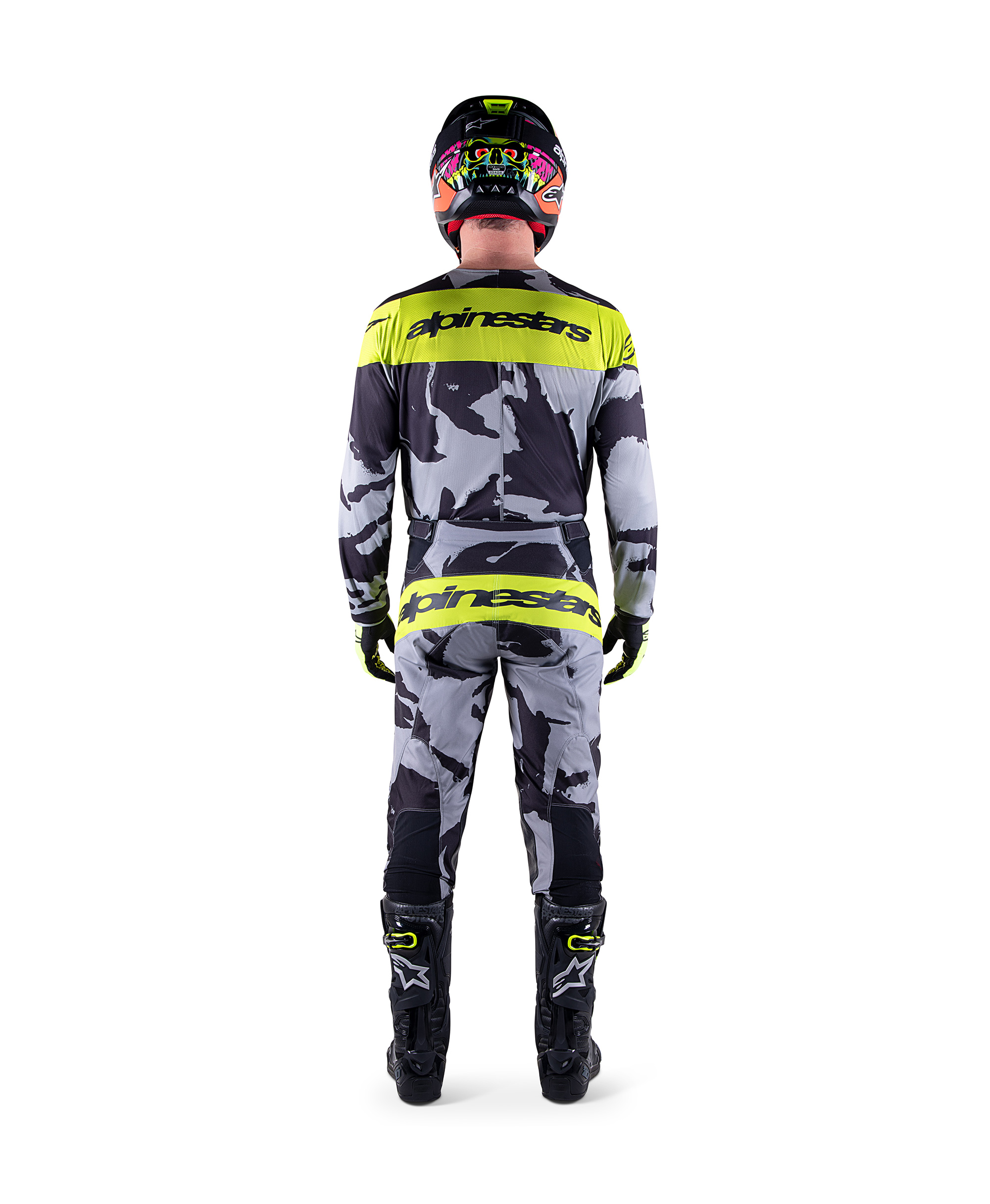 RACER TACTICAL JERSEY CAST GRAY CAMO YELLOW FLUO