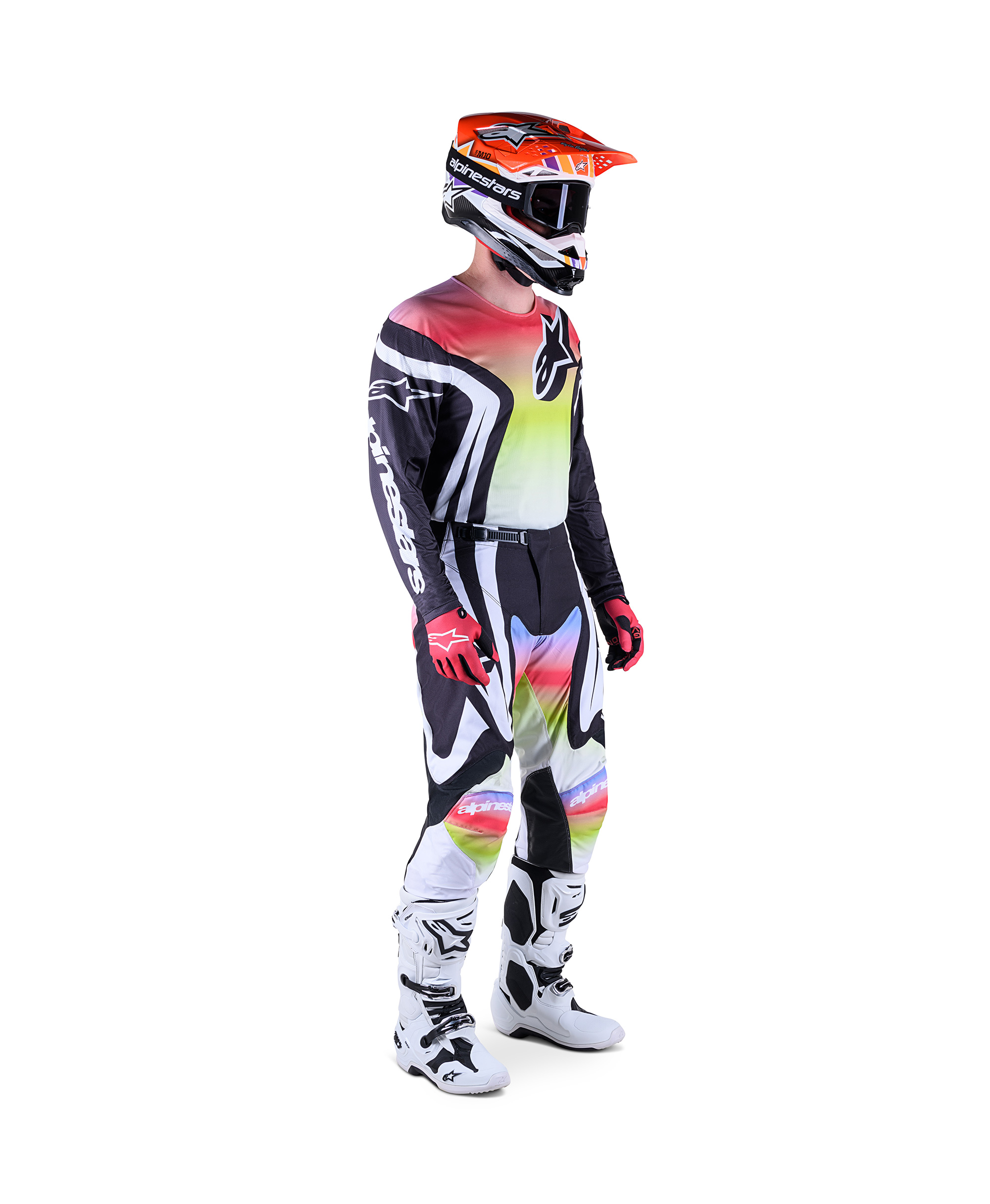 RACER SEMI JERSEY BLACK MULTICOLOR