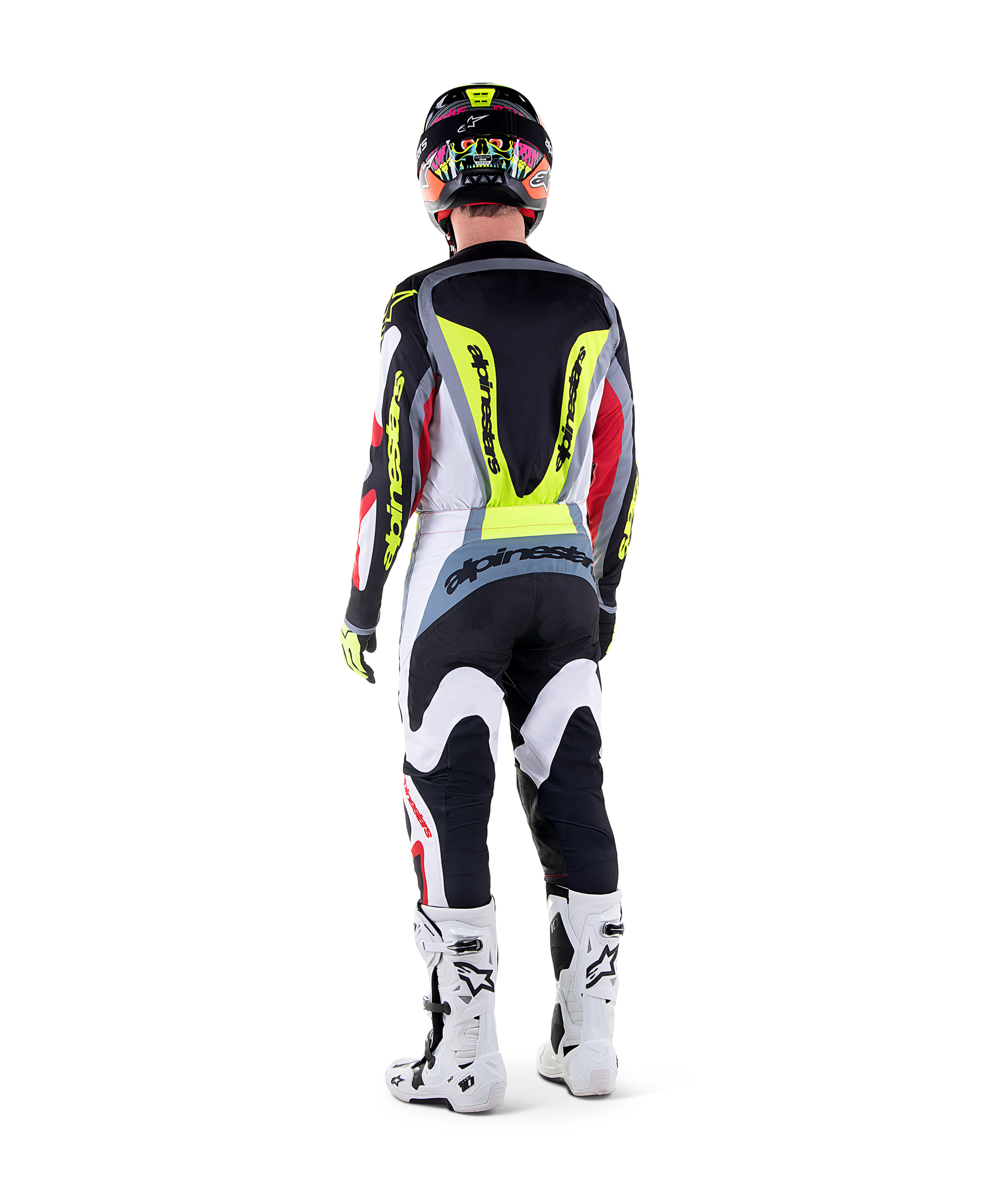 FLUID AGENT JERSEY BLACK MARS RED YELLOW FLUO