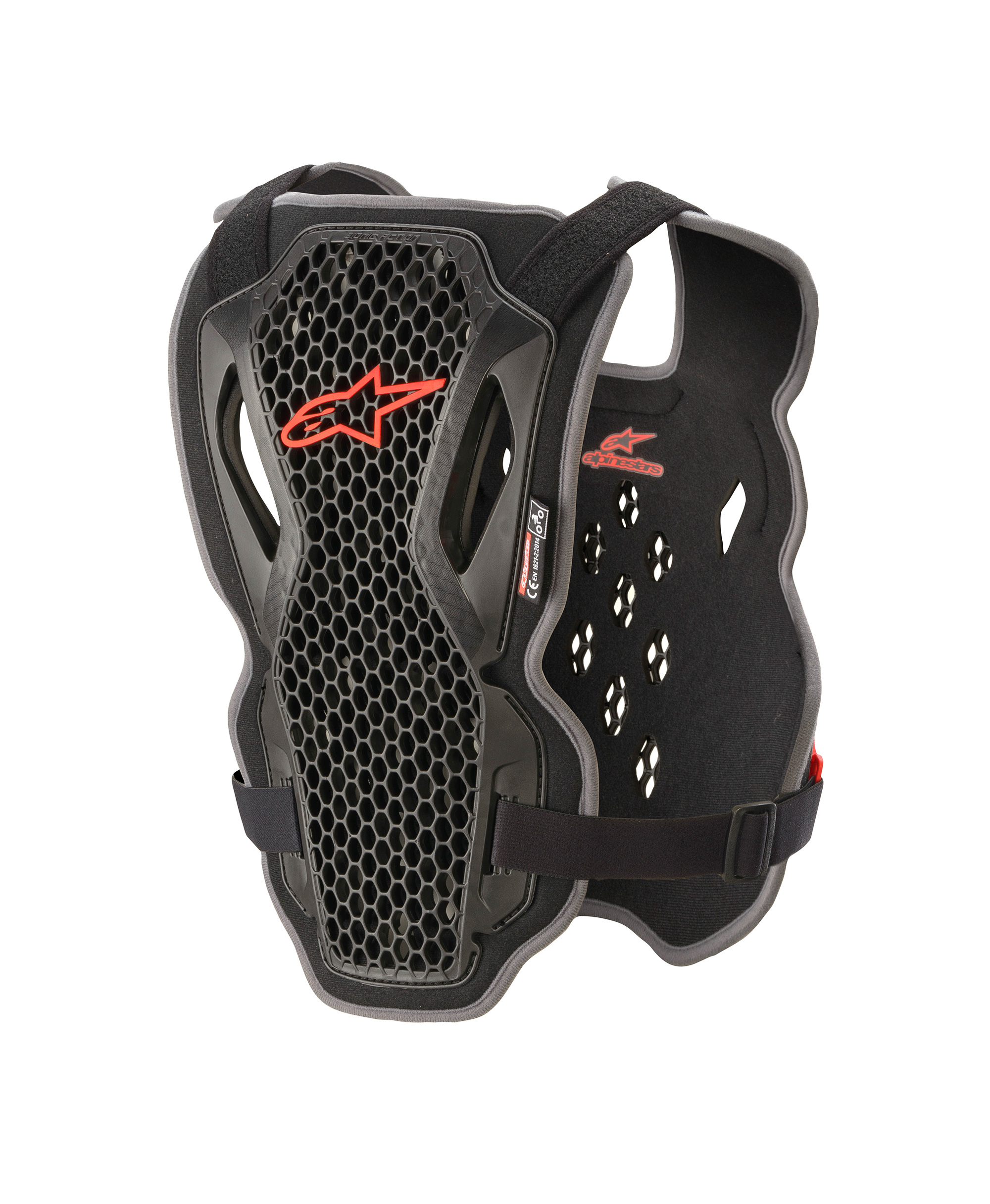 BIONIC ACTION CHEST PROTECTOR BLACK RED